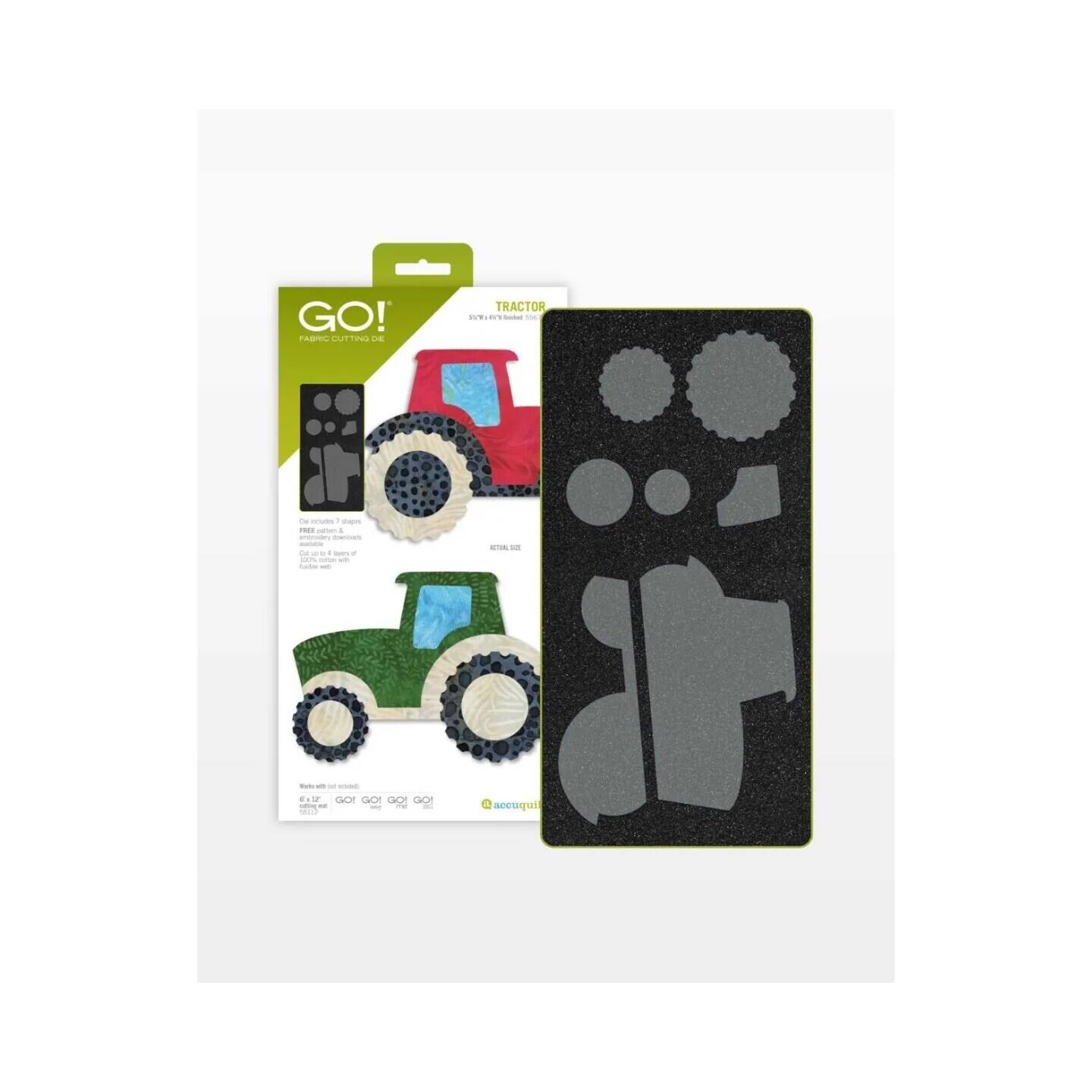 GO! FABTIC CUTTINGS - TRACTOR - - - i - - - 4 - - - - - - wes - -. - - i - - - - - - - + 1P OO GO GO AO - - - I I : A accuquil