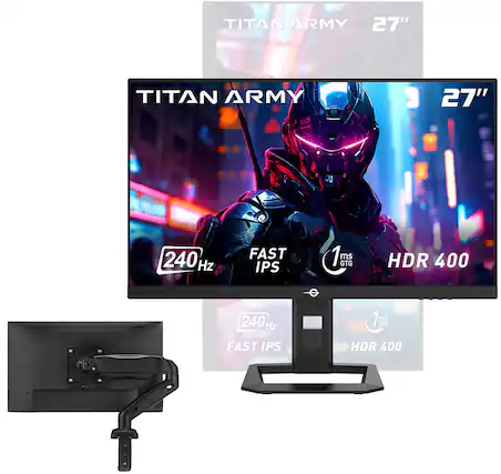 TITAN ARMY 27"
240 Hz FAST IPS
1 ms GTG
HDR 400