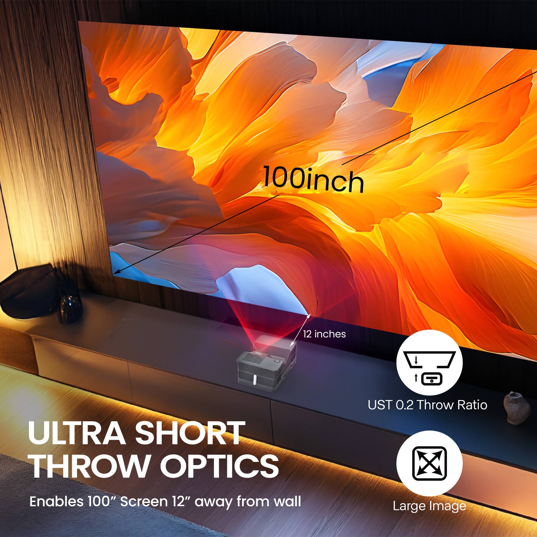 AAXA M8 UST Laser Projector - Thumbnail 4