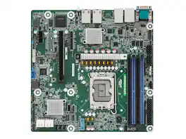 ASRock - Rack Server Motherboard EC266D4U-2L2T Micro-ATX Single Socket V1 (LGA 1700) Intel Xeon E-2400 series