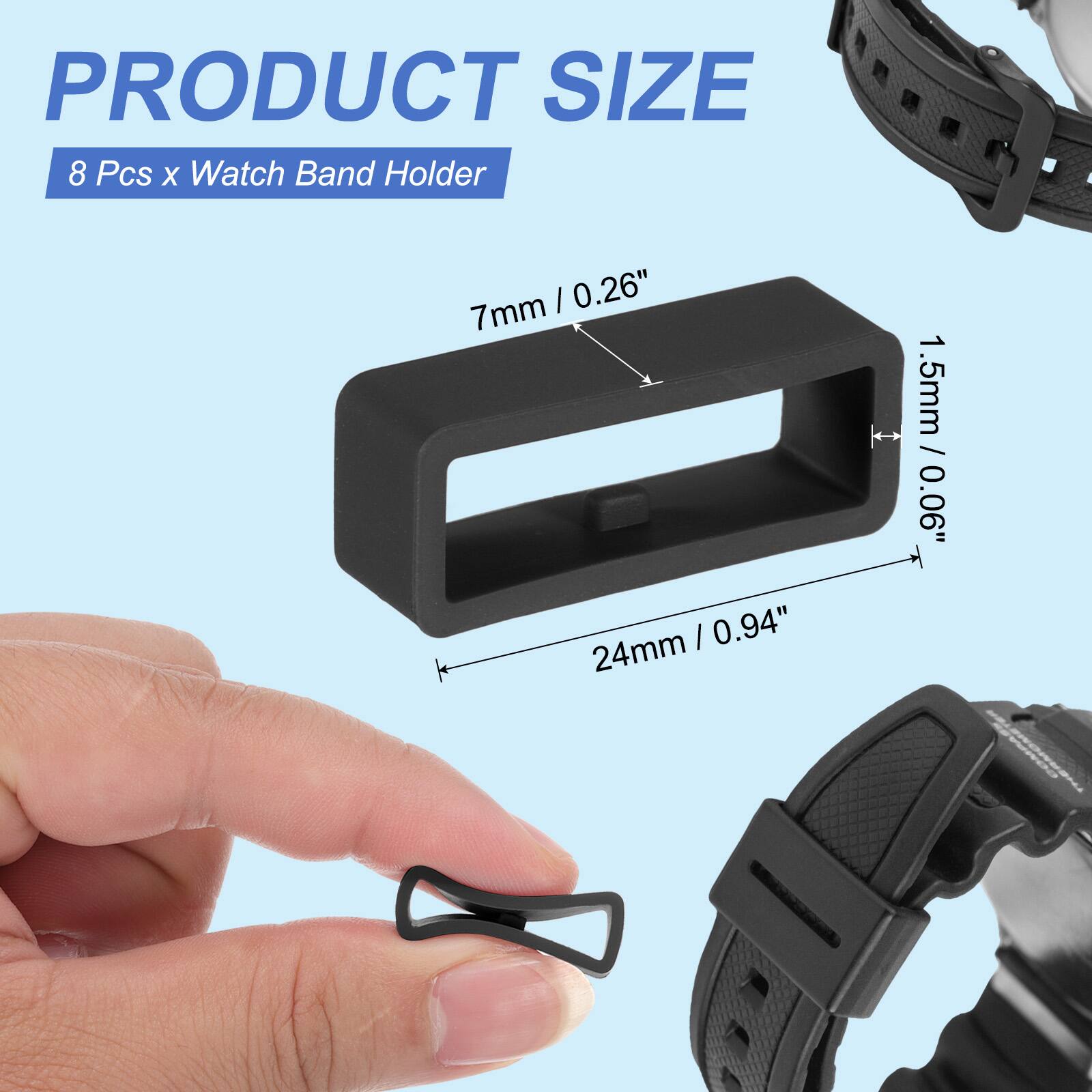 PRODUCT SIZE  
8 Pcs x Watch Band Holder  
7mm / 0.26"  
24mm / 0.94"  
1.5mm / 0.06"
