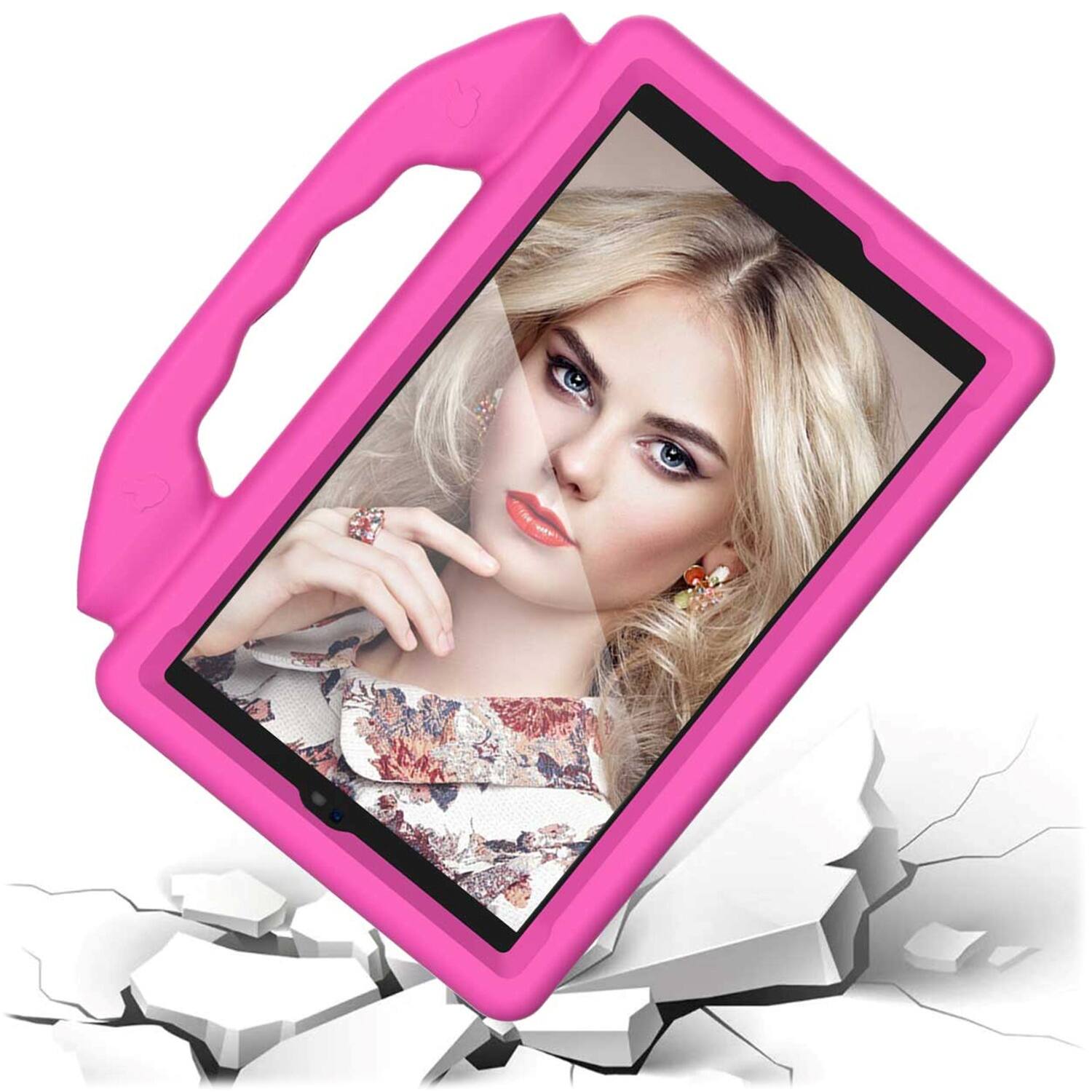 Alt View 15. SaharaCase - KidProof Case for Samsung Galaxy Tab A9 and Galaxy Tab A7 Lite - Pink.