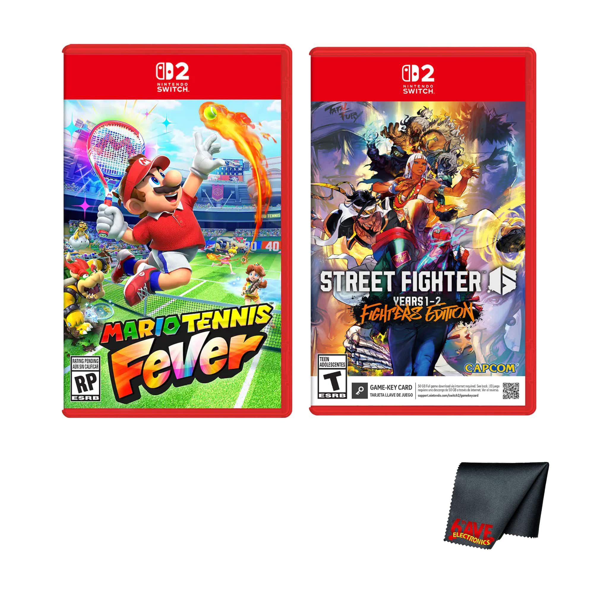 Mario Tennis Fever + STREET FIGHTER 6 Year 1-2 Fighters Edition For Switch 2 - Nintendo Switch 2