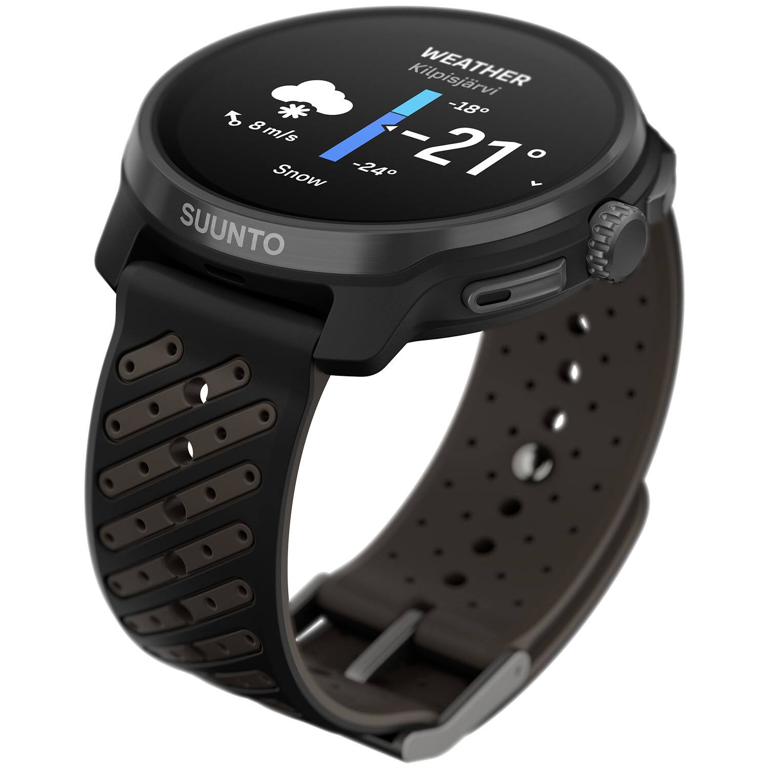 WEATHER  
Kilpisjärvi  
-21°C  
-18°C  
Snow  
-24°C  
8 m/s  
SUUNTO