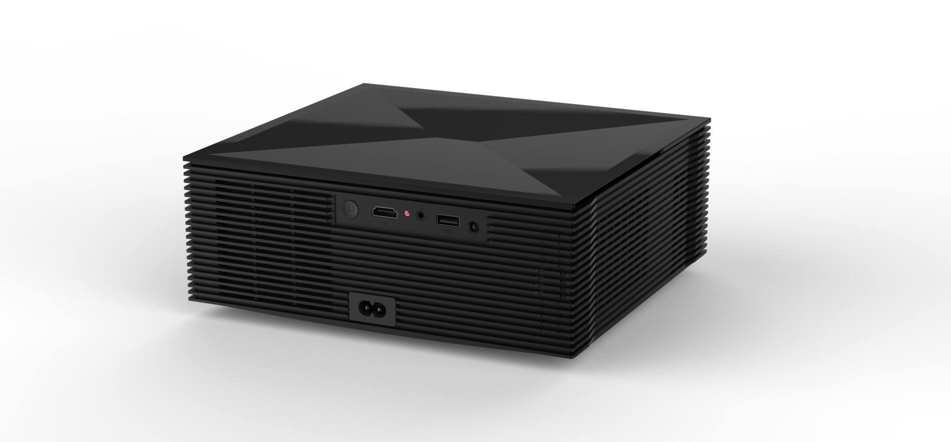 Alt View 1. BOSS - BOSS S6A Full HD Projector | 5000 Lumens | Android, Wi-Fi, Bluetooth | HDMI, USB | Portable Design - Black.