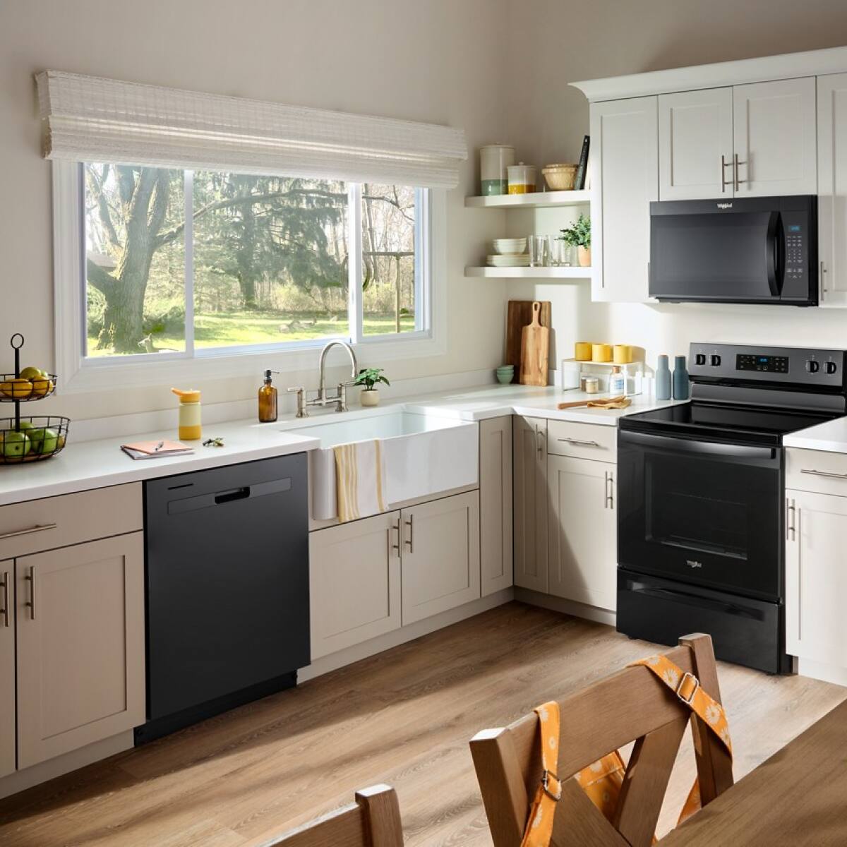 Alt View 6. Whirlpool - Whirlpool - Quiet Dishwasher with Boost Cycle and Pocket Handle - Black - Black.