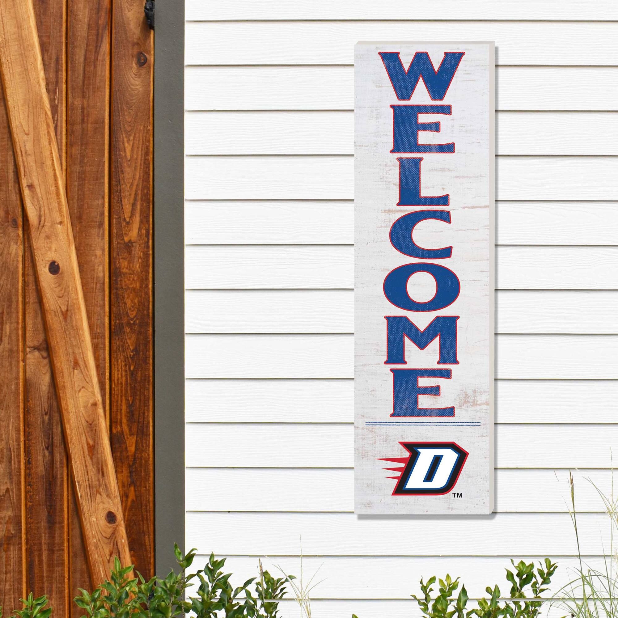 Alt View 1. Jardine - White DePaul Blue Demons 10'' x 35'' Indoor/Outdoor Welcome Sign - White.