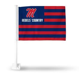 Rico Industries - Mississippi Ole Miss Rebels Country 11x14 Window Mount 2-Sided Car Flag - Multi
