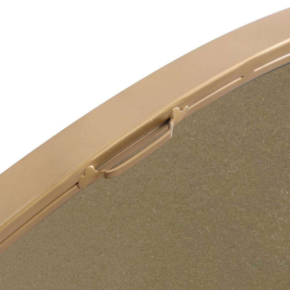 Alt View 6. Elegant Decor - Metal frame Round Mirror 42 inch Brass finish - Brass.