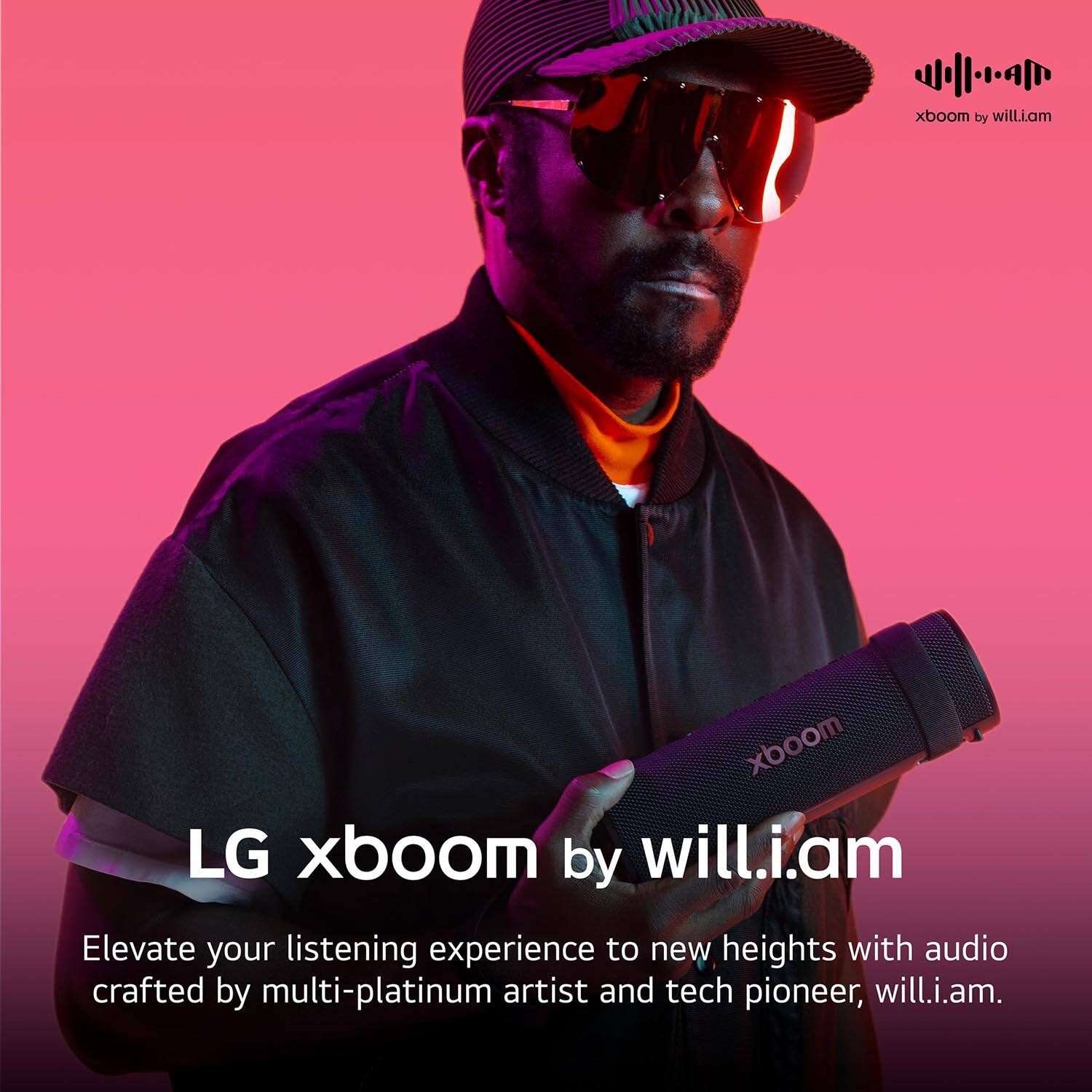 LG xboom by will.i.am

Elevate your listening experience to new heights with audio crafted by multi-platinum artist and tech pioneer, will.i.am.