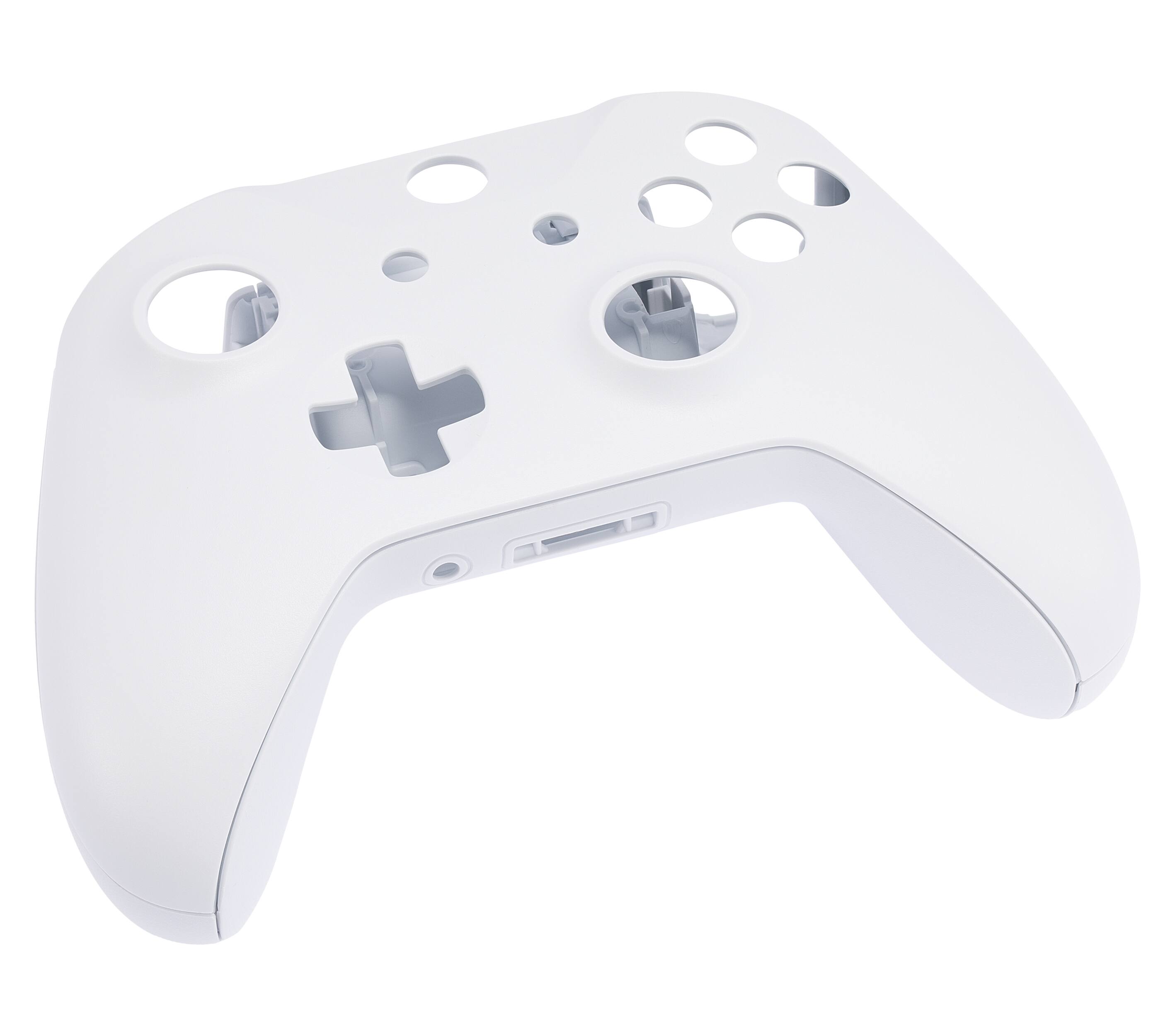 Alt View 1. Microsoft - Controller Faceplate Shells (Top and Bottom) Compatible For Xbox One S - White - White.