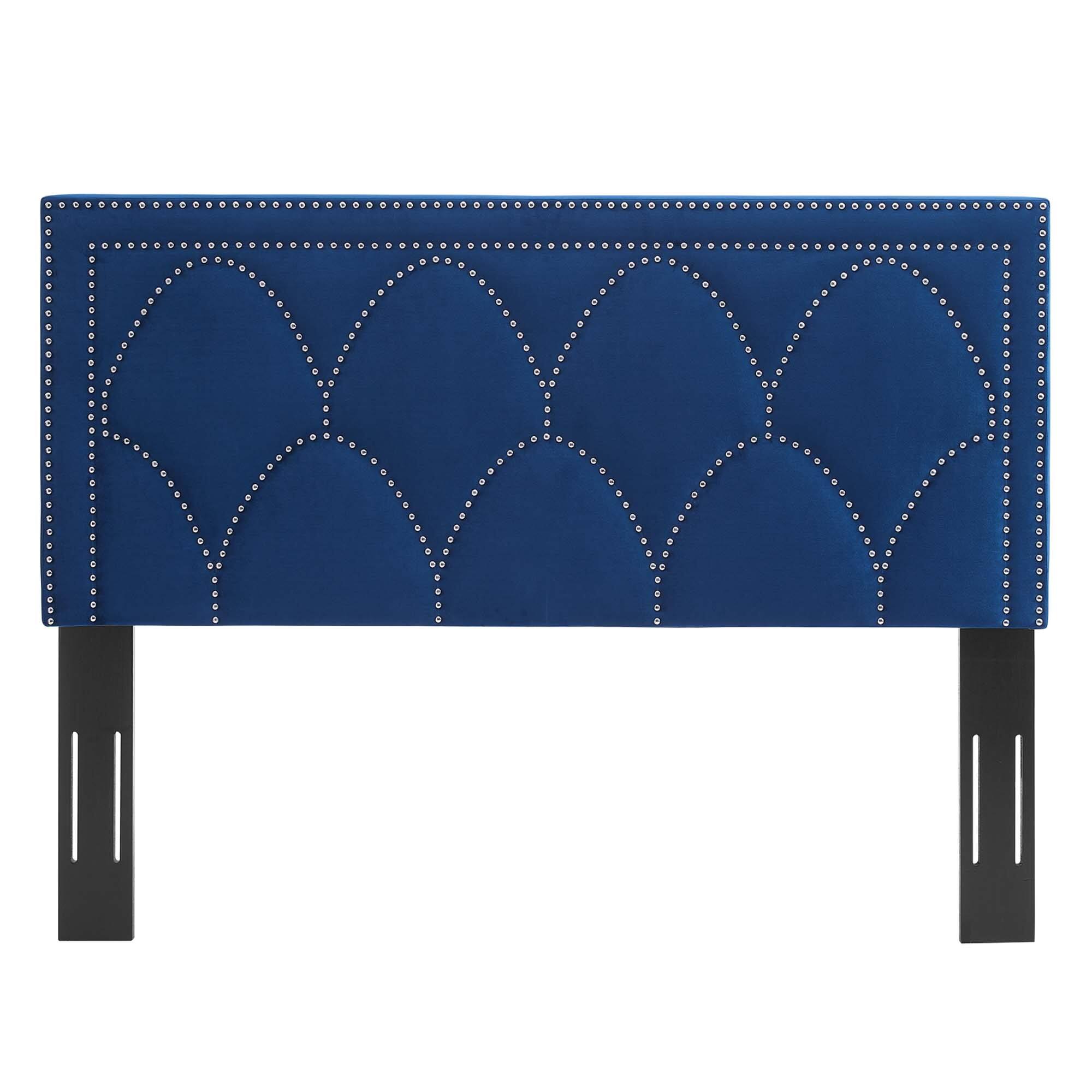 Alt View 1. Modway - Greta Performance Velvet Twin Headboard by Modway - Navy.