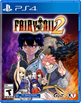 PS4. FAIRY TAIL 2 TEEN ADOLESCENTS T ESRB MILESTONE 2.0. PS5 Upgrade Available. Mise niveau PS5 disponible. GusT KT TM. - T (Teen 13+)