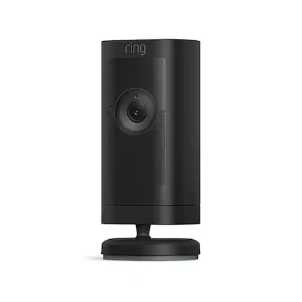 Front. Ring - Stick Up Cam Pro Battery Indoor/Outdoor Security Camera with 3D Motion Detection, HDR Video and Color Night Vision, Blk - Black.