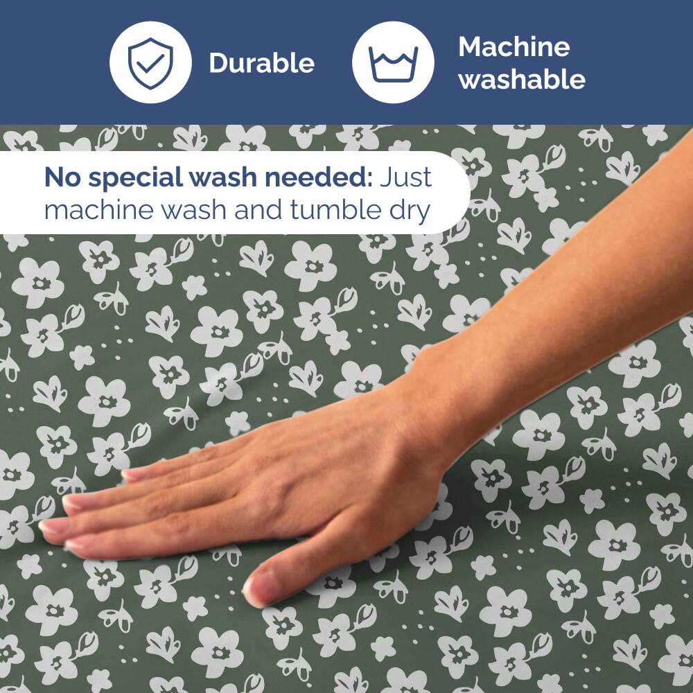 Durable  
Machine washable  

No special wash needed: Just machine wash and tumble dry