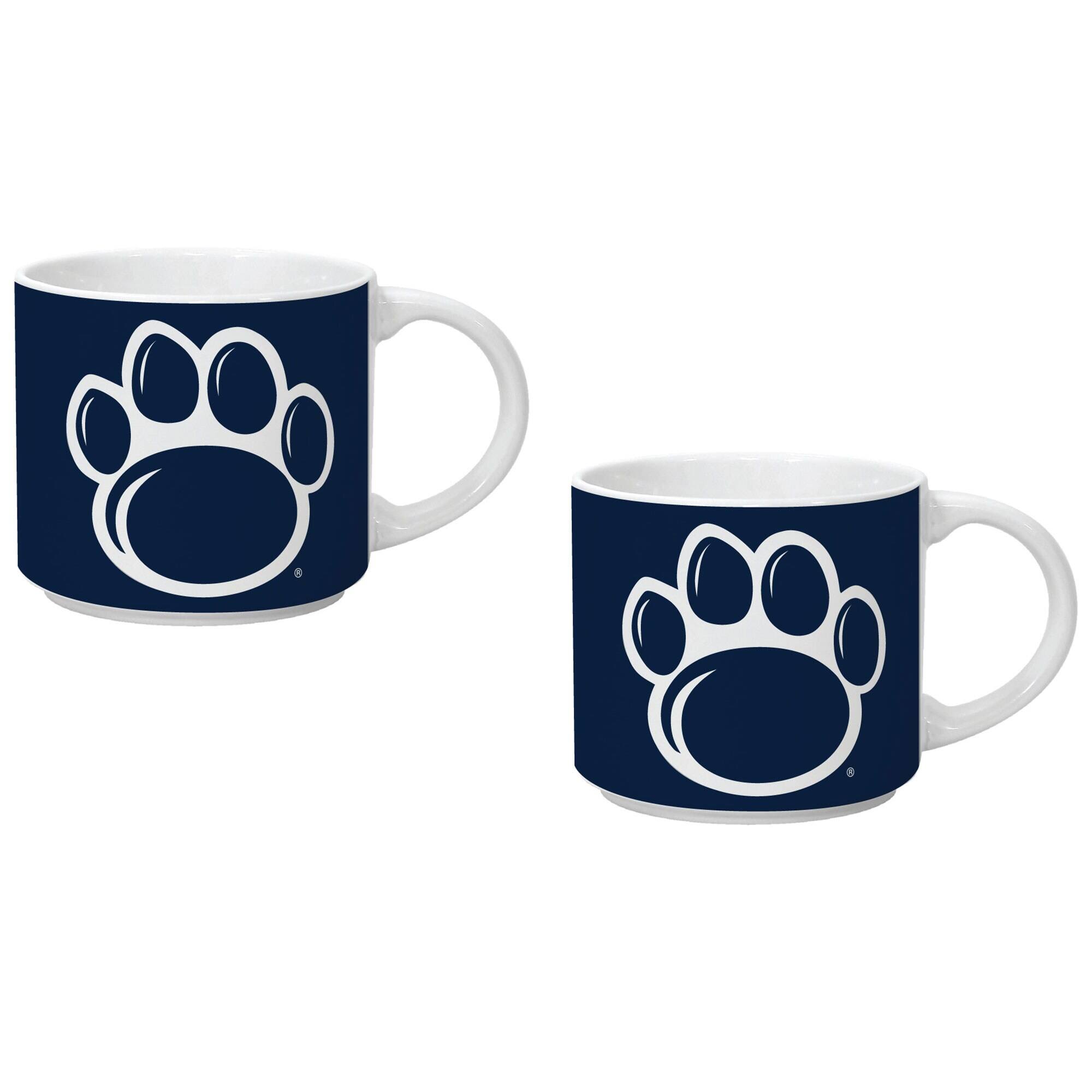 Alt View 1. Indigo Falls - Penn State Nittany Lions Two Pack 14oz. Stackable Mug Set - Multicolor.