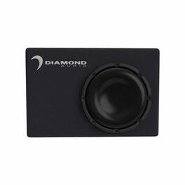 Diamond Audio - DESMB8 - 8" Slot Vented Passive Subwoofer Enclosure (2Ω) - Black/Gray