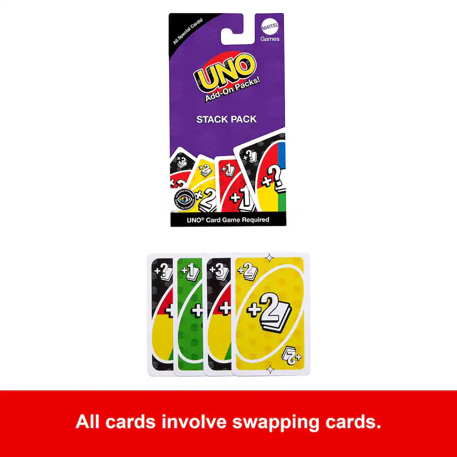 Uno Multicoler Card Mattel UNO Stack Pack Add On COLLECTIBLES Multicolor 194735276820 ...
