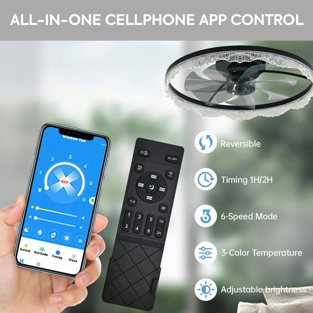 ALL-IN-ONE CELLPHONE APP CONTROL

- Reversible
- Timing 1H/2H
- 6-Speed Mode
- 3-Color Temperature
- Adjustable brightness