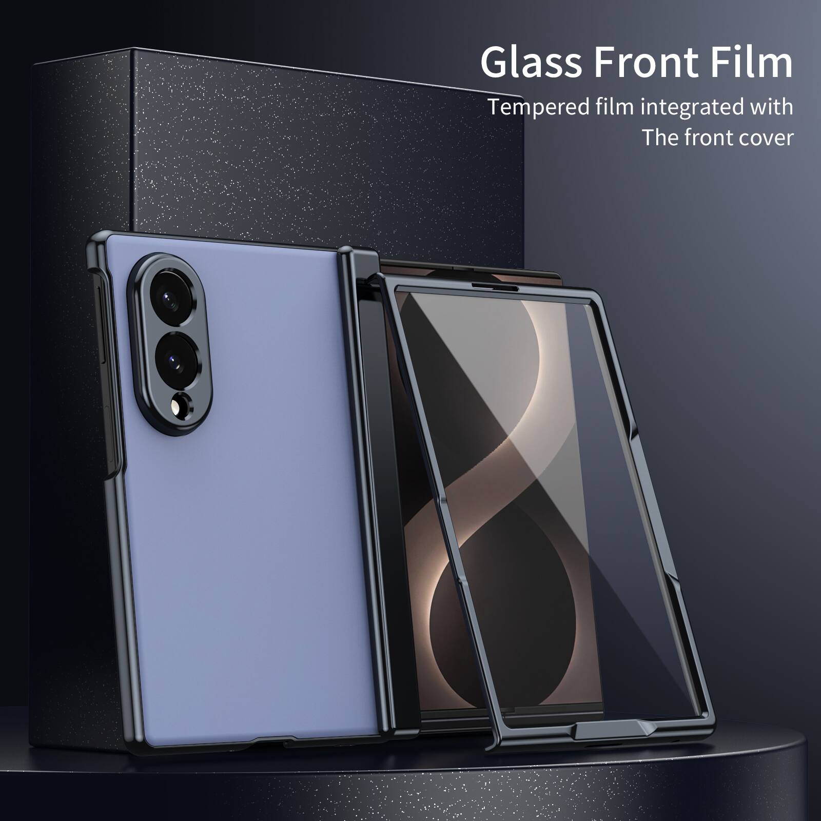 Glass Front Film  
Tempered film integrated with The front cover