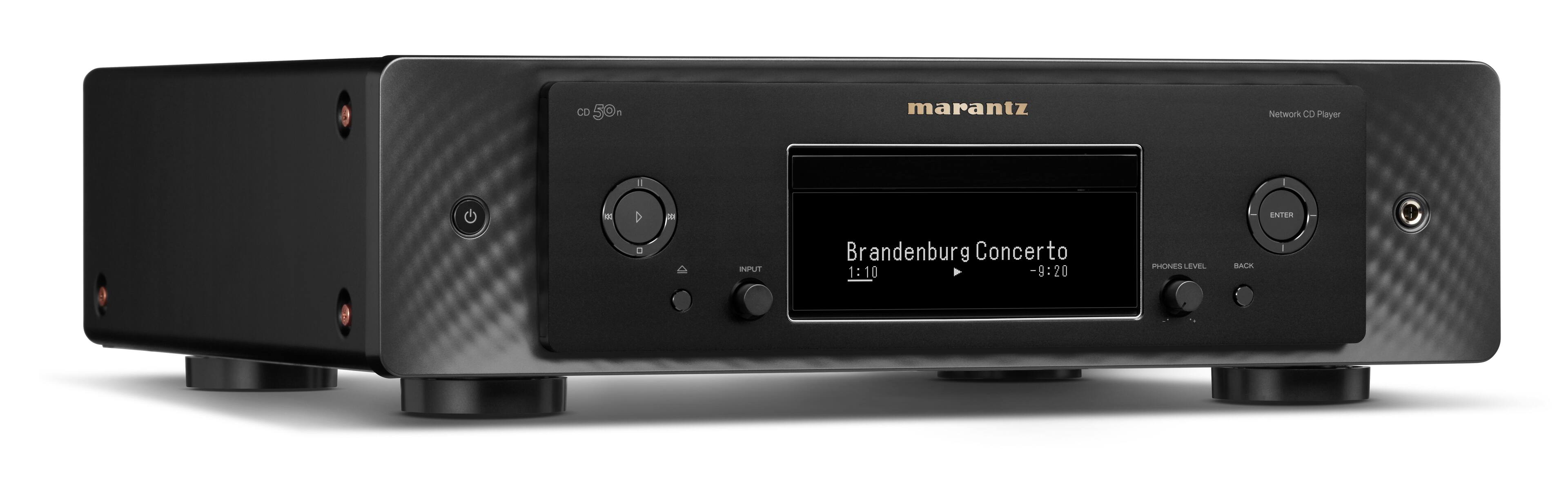 Left. Marantz - CD 50n CD Player - Black.
