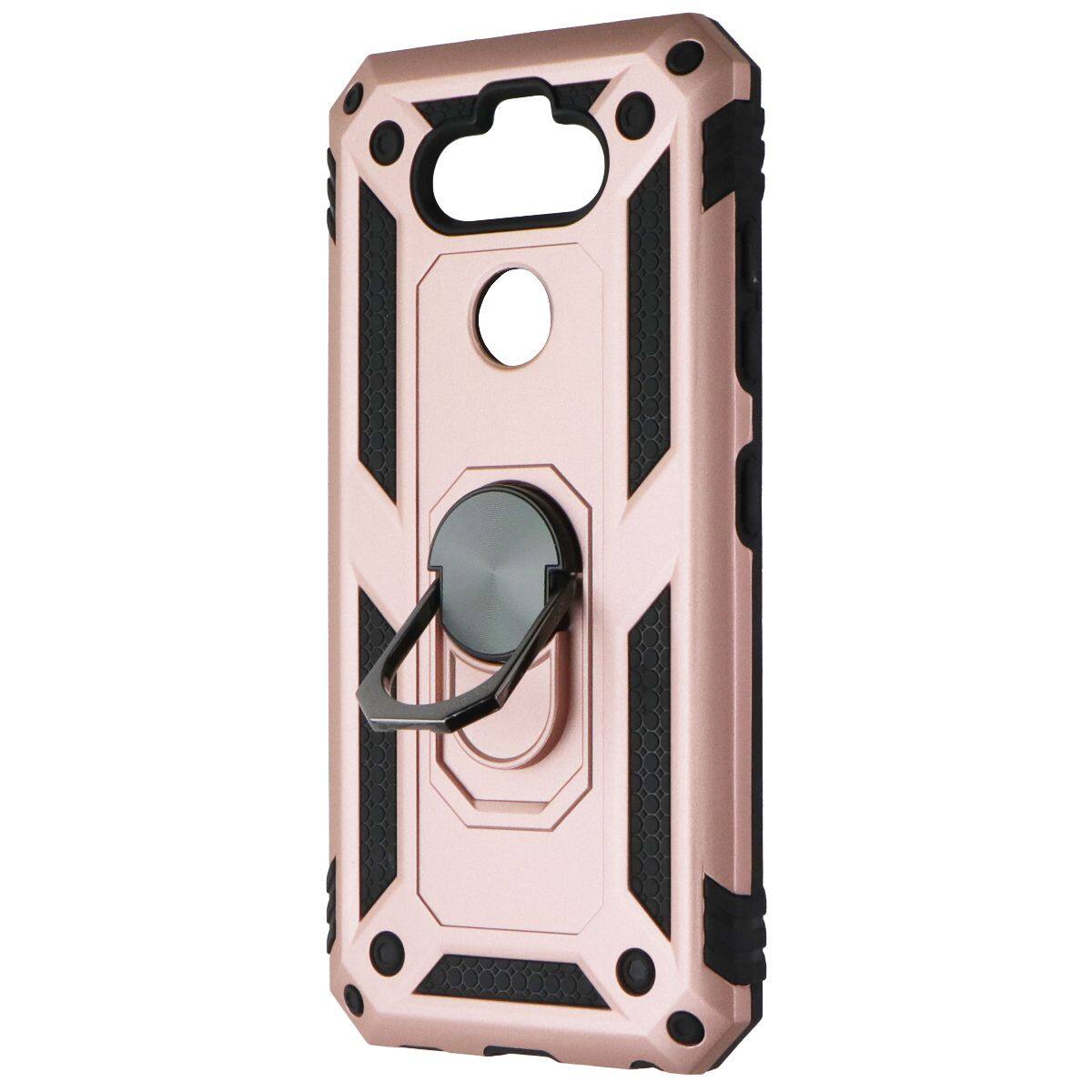 Front. Mybat - MyBat Anti-Drop Series Ring Case for LG K31 / Aristo 5 / Fortune 3 - Rose Gold - Pink.