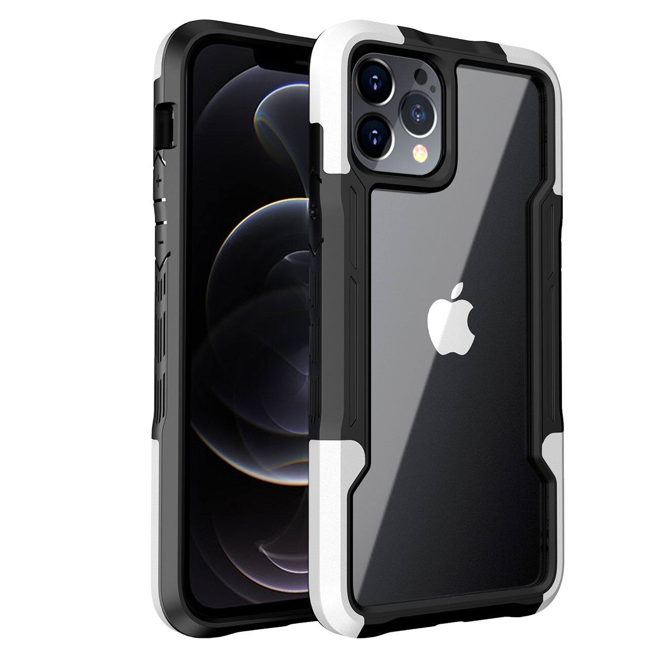 Reiko - Shockproof Excellent Grip With Silky Feeling For Apple Iphone 12/Iphone 12 Pro In - White