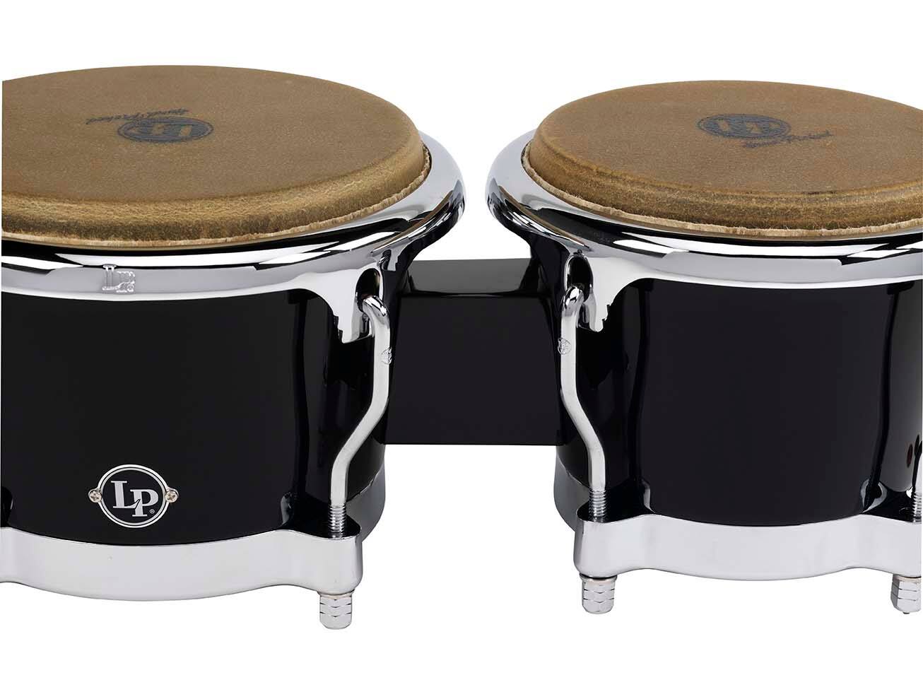 Angle. Latin Percussion - 7-1/4" & 8-5/8" Fiberglass Bongos.