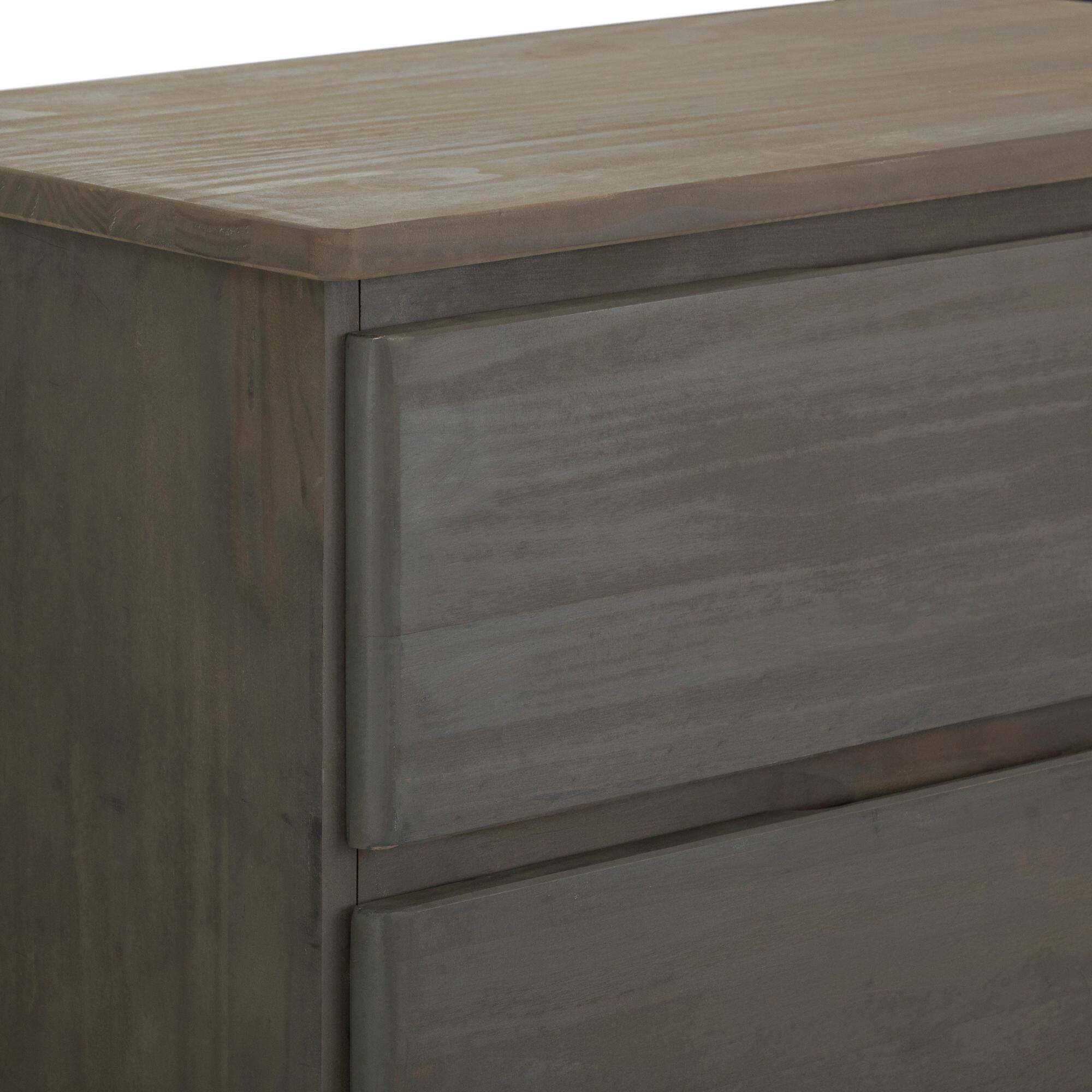 Alt View 5. Plank+Beam - Plank+Beam Modern Farmhouse 5 Drawer Dresser, Driftwood - Driftwood.