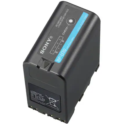 PACK BATTERY BA 72Wh RECHARGEABLE NOI 95Ah AV=4 CHECK 14 SONY F Corporation Sony E BP-U70