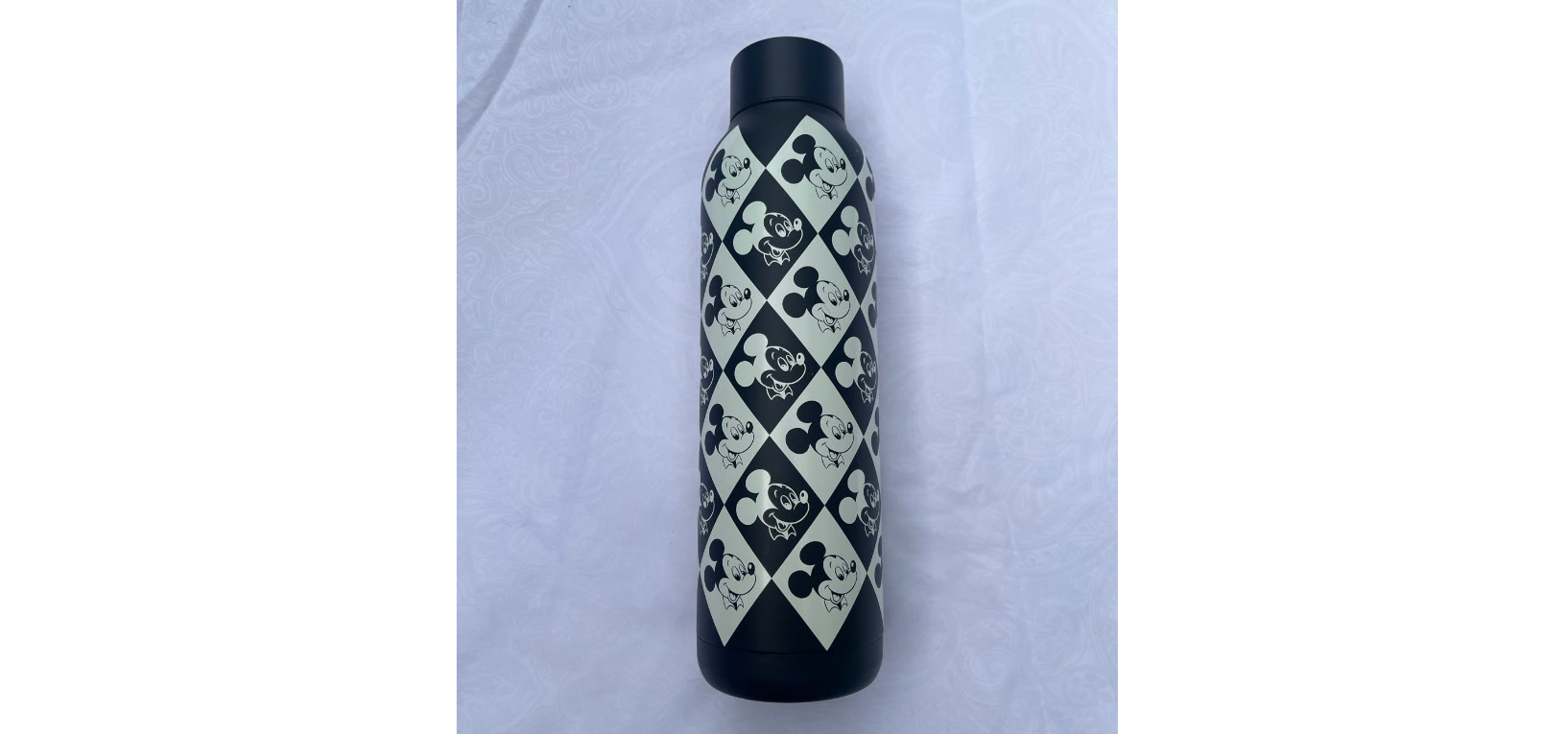 Disney - Parks Mickey METAL Checkered Tumbler Bottle - Black