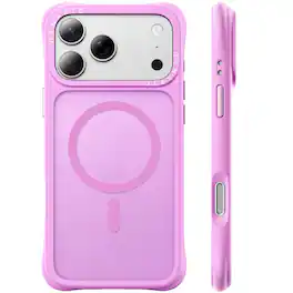 Ornarto - for iPhone 17 Pro Max Case 6.9", Slim Shockproof Translucent Matte Phone Case with MagSafe - Cherry Blossom