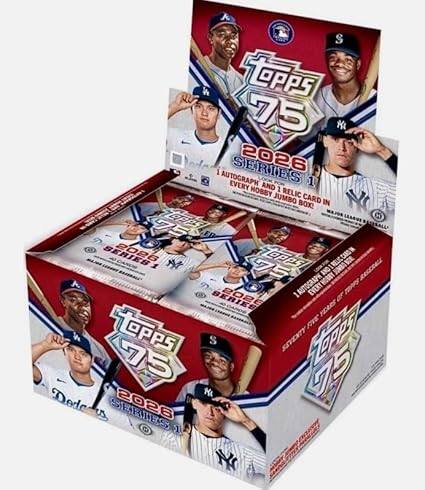 A S pG 75 1 AUTOGRAPH SERIES 1 EVERY AND 1 HOBBY JUMBO RELIC CARD BOX! IN 109g LAUE 5 2026 APPS 1 2026 - AUTOGRAPH EVERY YEARS FV topps S SVENTY 1OppF 75 M Dede U SEEIES 2 Y