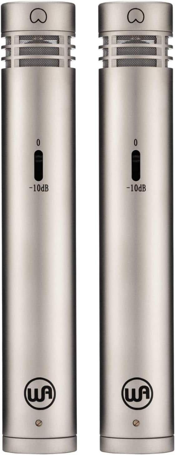 Warm Audio - Condenser Microphone with Omnidirectional and Cardioid Capsules, Fully Discrete Signal Path, Stereo Pair - Nickel