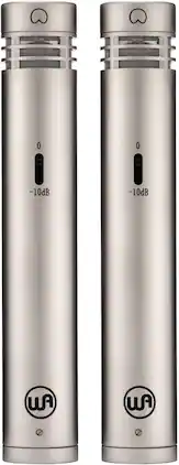 Warm Audio - Condenser Microphone with Omnidirectional and Cardioid Capsules, Fully Discrete Signal Path, Stereo Pair - Nickel