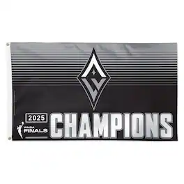 WinCraft - Las Vegas Aces 2025 WNBA Finals Champions 3' x 5' Single-Sided Deluxe Flag - Multicolor