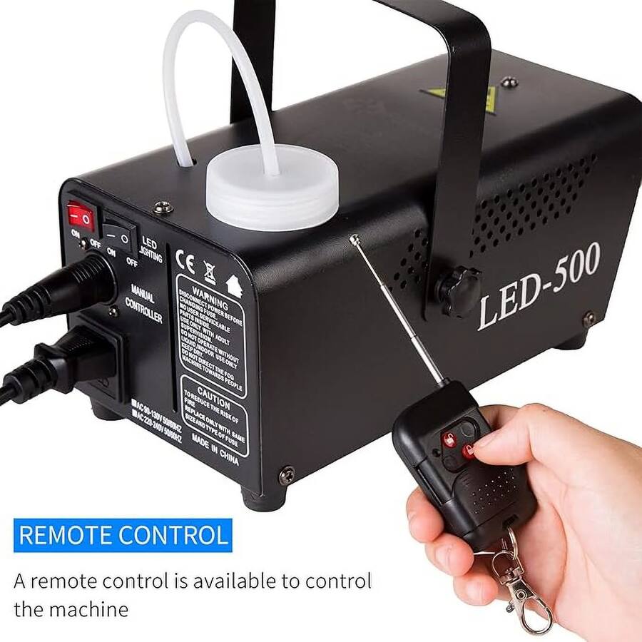 MOVSSOU Smoke Machine Smoke Making Machine Fog Colorful LED Lights ...