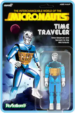 Super7 - Micronauts - ReAction+ Wv3 - Time Traveler (Translucent Blue) - COLLECTIBLES - Multicolor