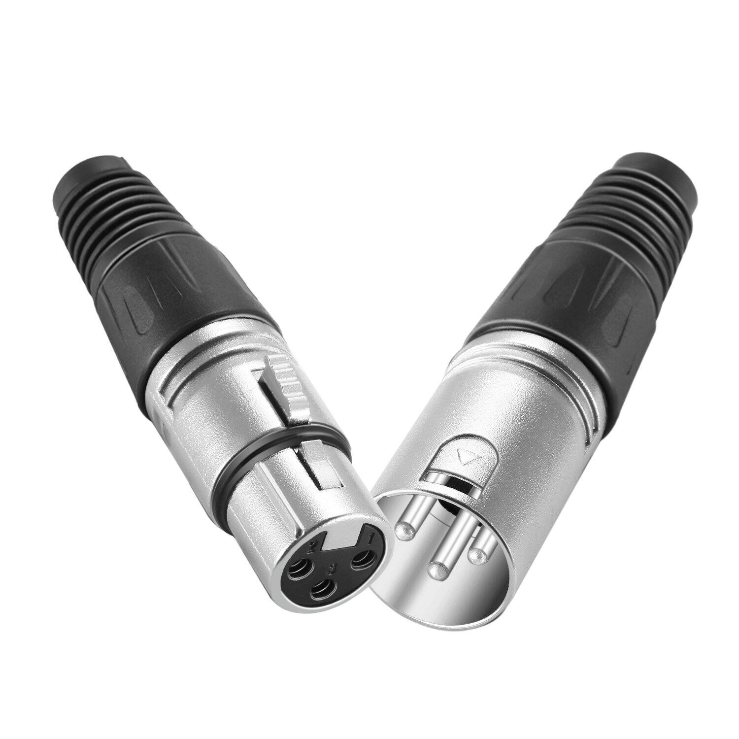 Angle. Neewer - 20-Piece XLR Connector Set, 10M/10F, Solder.