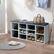 Alt View 11. Costway - Entryway Padded Shoe Storage Bench 10-Cube Organizer Bench Adjustable White - White.