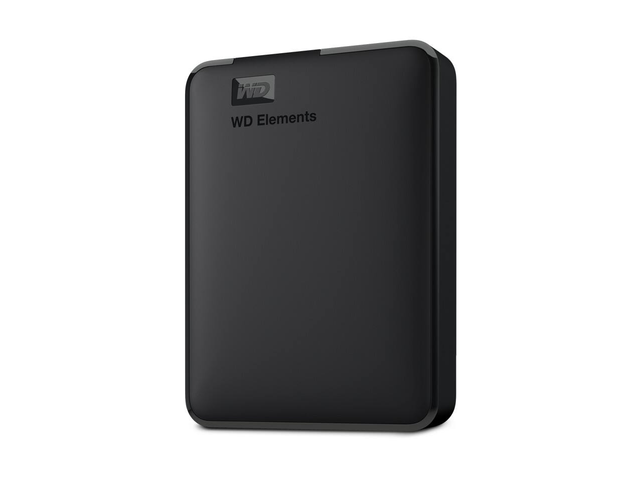 Angle. Western Digital - WD 6TB Elements Portable Storage USB 3.2 Gen 1/USB 3.0 (USB 2.0 compatible) Model WDBHJS0060BBK-WESN Black - Black.