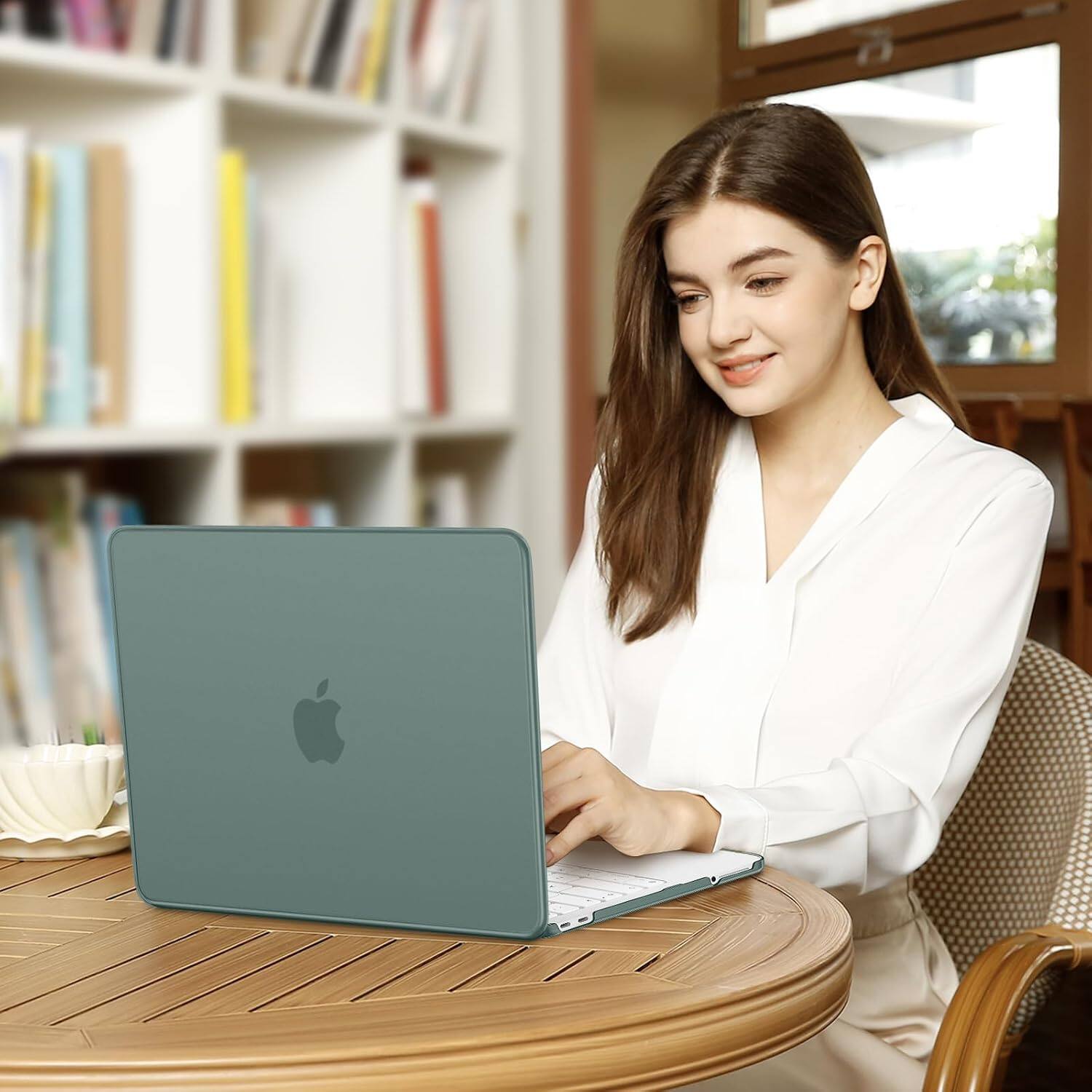 Alt View 2. mosiso - Protective Hard Shell Case for MacBook Neo 13 inch Model A3404 (2026) - Emerald Green.