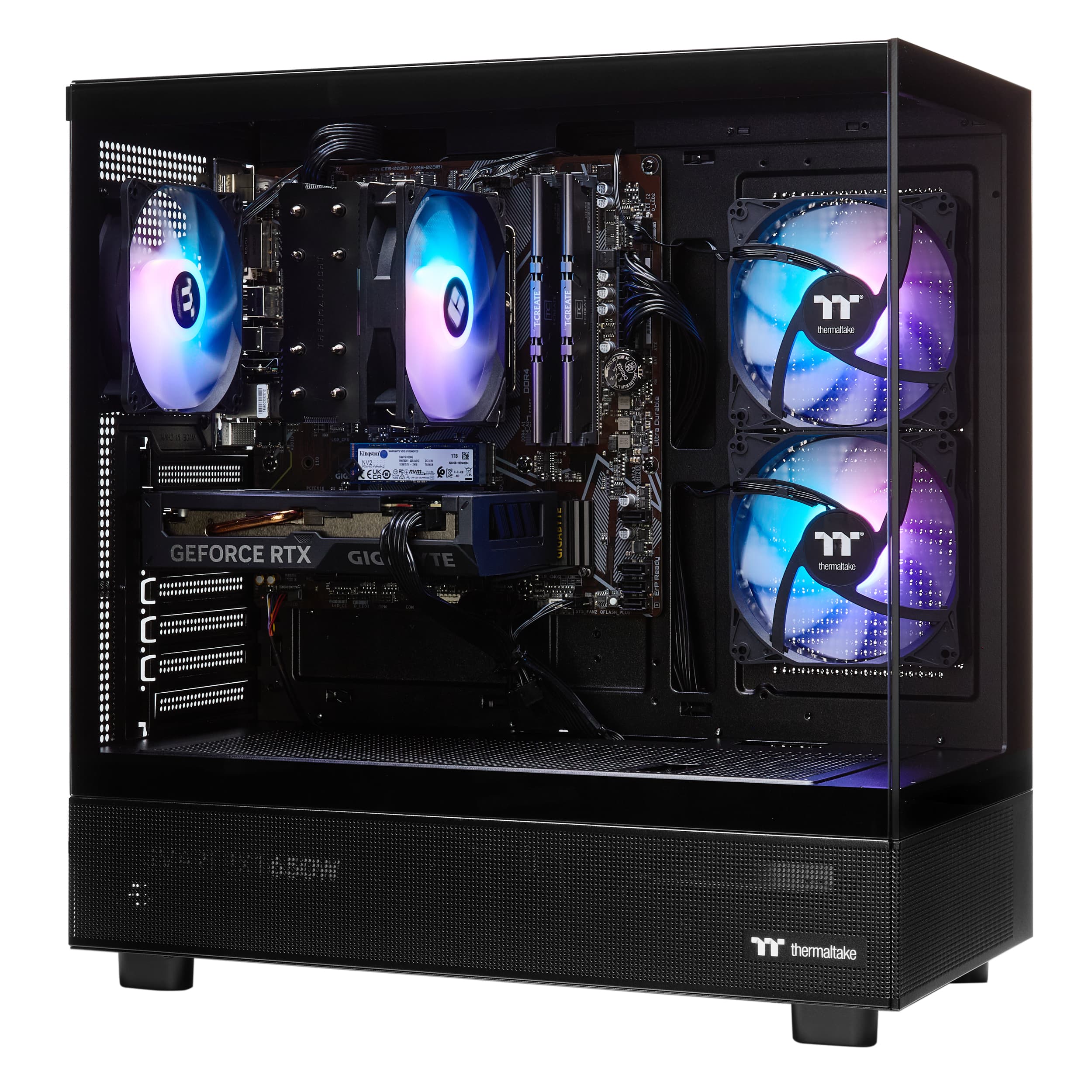 TECHNOID - AMD Ryzen 7 7800x3D – GeForce RTX 5080 – 64GB DDR5 – 2TB SSD – AI Ready – VR Compatible - Black