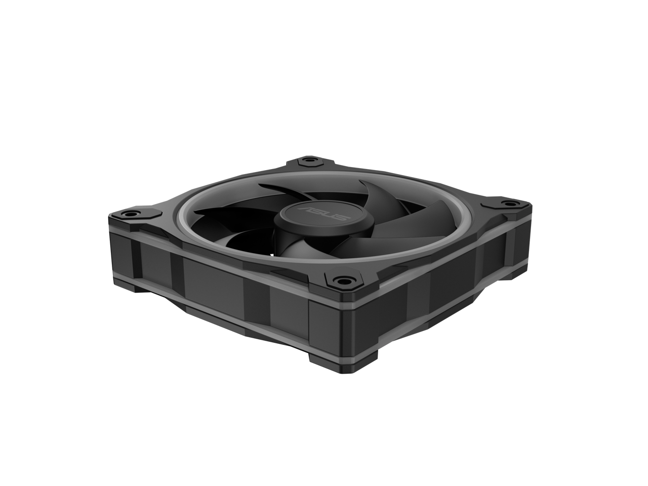 Alt View 8. ASUS - ASUS Prime MR120 ARGB Fan - 28mm Thick, Quiet, PWM, 20 ARGB LEDs, Aura Sync - Black.