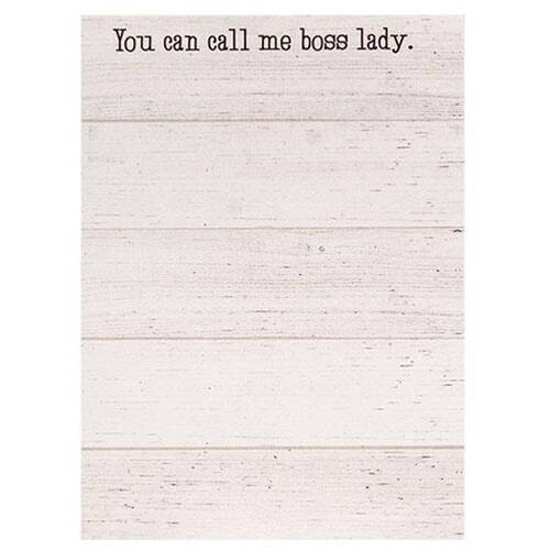 You can call me boss lady.