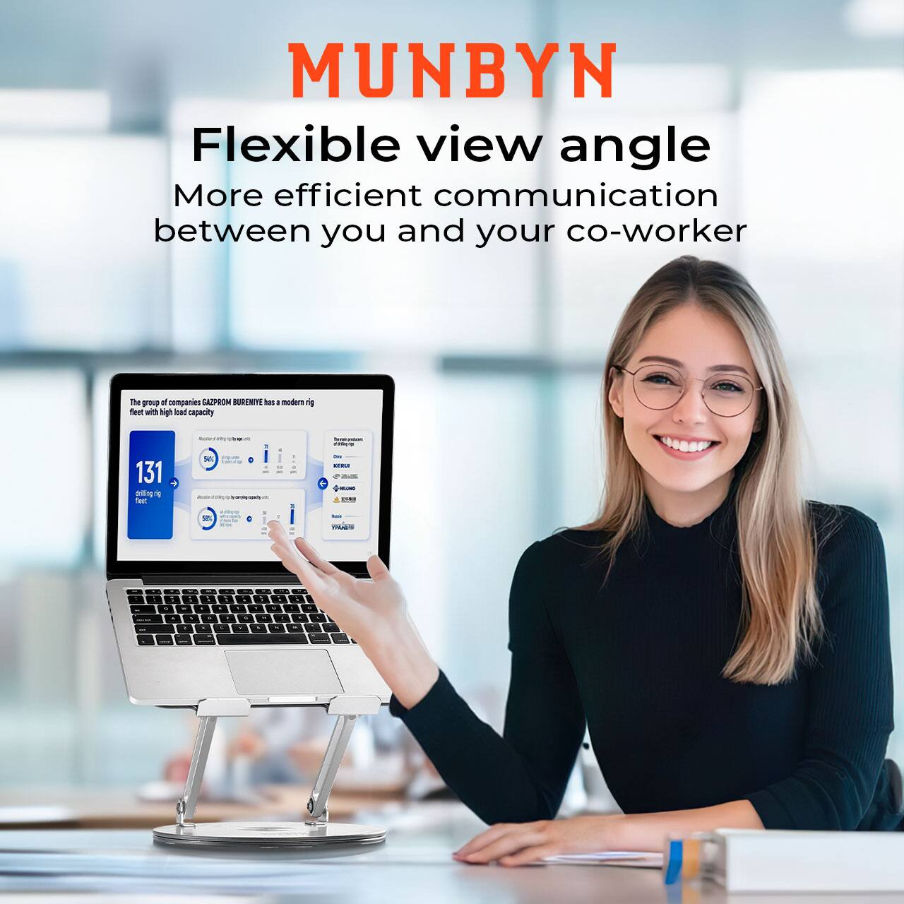 MUNBYN  
Flexible view angle  
More efficient communication between you and your co-worker  

The group of companies GAZPROM BURENIE has a modern rig fleet with high load capacity.