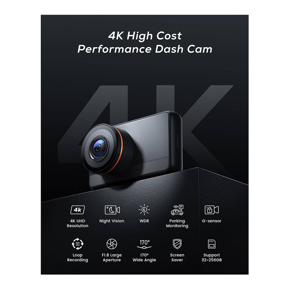 4K High Cost Performance Dash Cam

4K UHD Night Vision WDR Parking G-sensor Resolution Monitoring 170 Loop Recording F1.8 Large Aperture 170 Wide Angle Screen Saver support 32-256GB