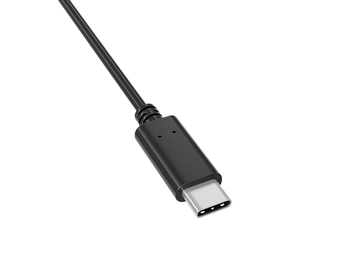 Angle. Cable Leader - USB 2.0 USB-C to Micro-USB Cable, 480Mbps Charge and Sync for Phone, Controller, E-Reader - Black.