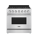 Front. Thor Kitchen - 6.0 Cu Ft. Professional Freestanding Gas Range - Stainless Steel.
