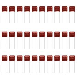 Unique Bargains - 30pcs 0.33uF 400V CBB21/22 Metallized Polypropylene Film Capacitor for Electronics and Lamps - Red